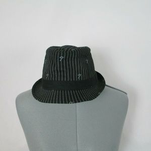 Fender Accessories - Fender Fedora Hat Stripes Black S/M Guitar Fender Accessories - Fender Fedora Hat Stripes Black S/M Guitar